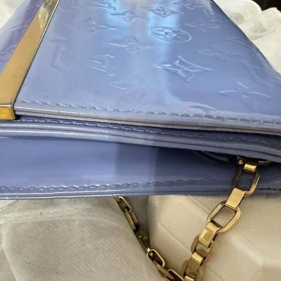 Louis Vuitton Rossmore Amante Light Lavender Patent Leather Clutch Gold Hardware - Picture 8 of 12